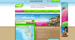 Desktop Screenshot of maxi-rentals.cz