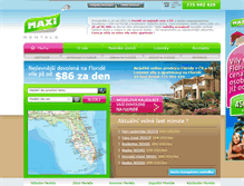 Tablet Screenshot of maxi-rentals.cz